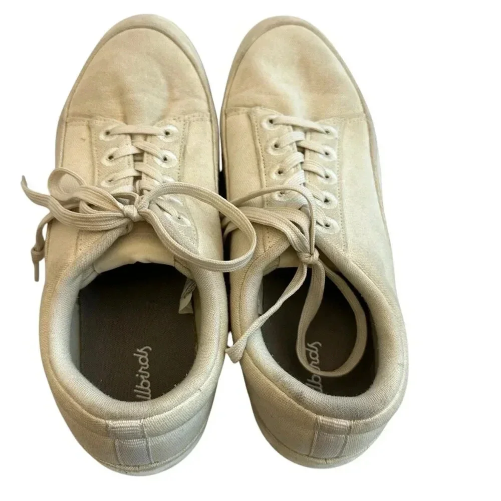 Allbirds CP Canvas Pacers Sneakers Lace-Up Tennis Shoes White Size 9 Women's